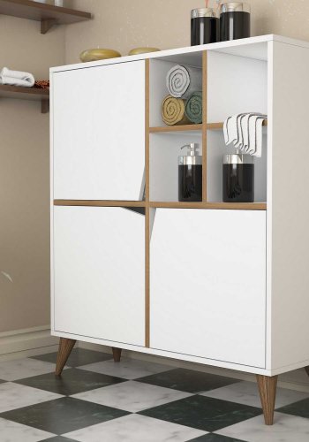 NORDVÄRK Pulse multifunktionsskab, hvidWalnut