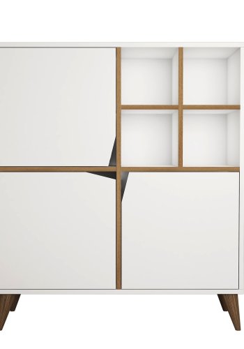 NORDVÄRK Pulse multifunktionsskab, hvidWalnut