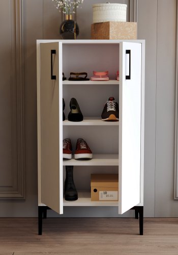 NORDVÄRK Prag skoskab, hvid