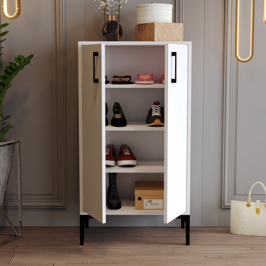 NORDVÄRK Prag skoskab, hvid