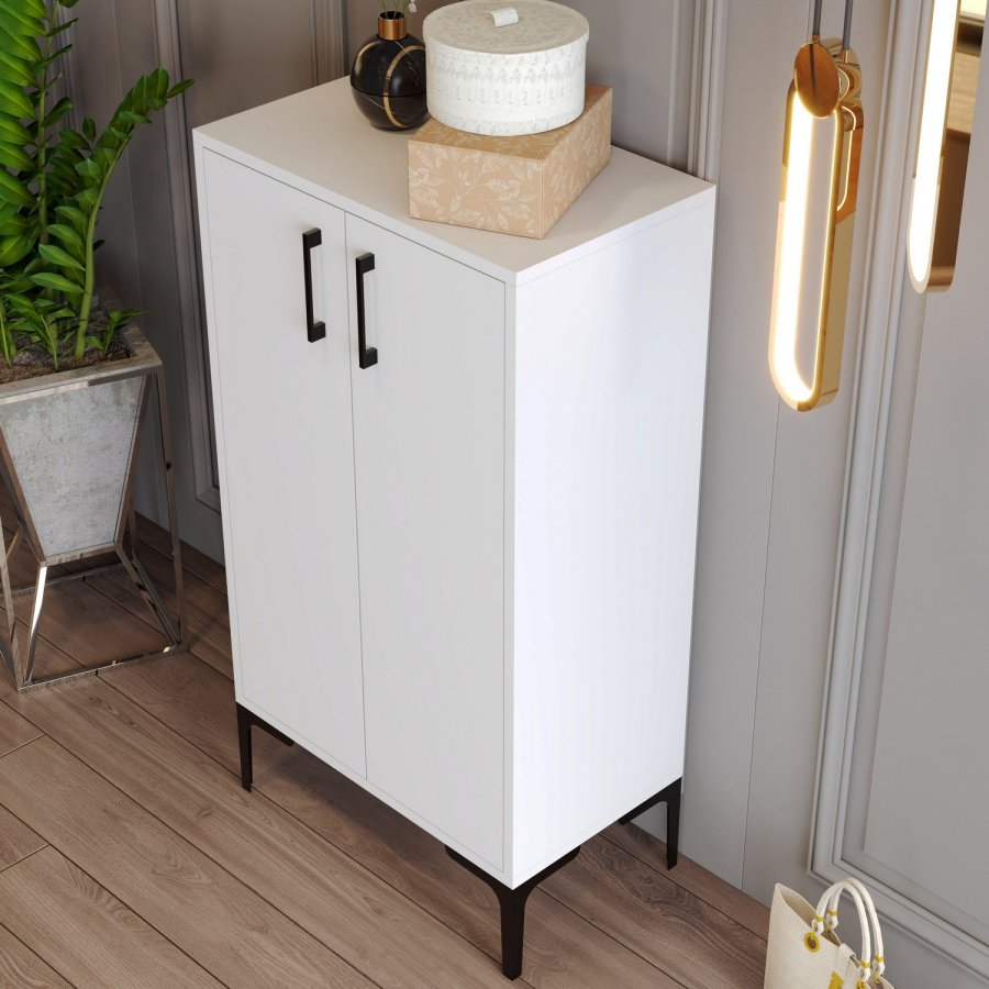 NORDVÄRK Prag skoskab, hvid