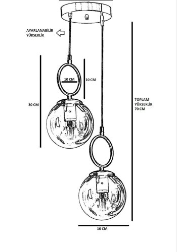 LUMI Annecy lysekrone -846STL2825
