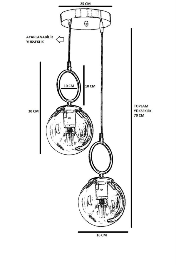 LUMI Annecy lysekrone -846STL2825