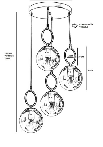 LUMI Avellino lysekrone -846STL2827