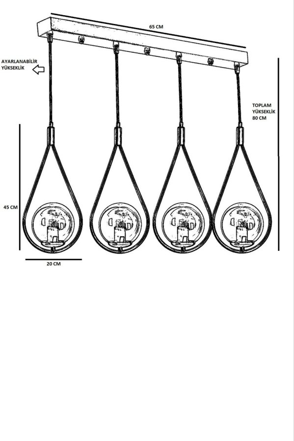 LUMI Mérida lysekrone -846STL2858