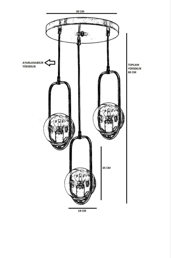 LUMI Moulins lysekrone -846STL2889