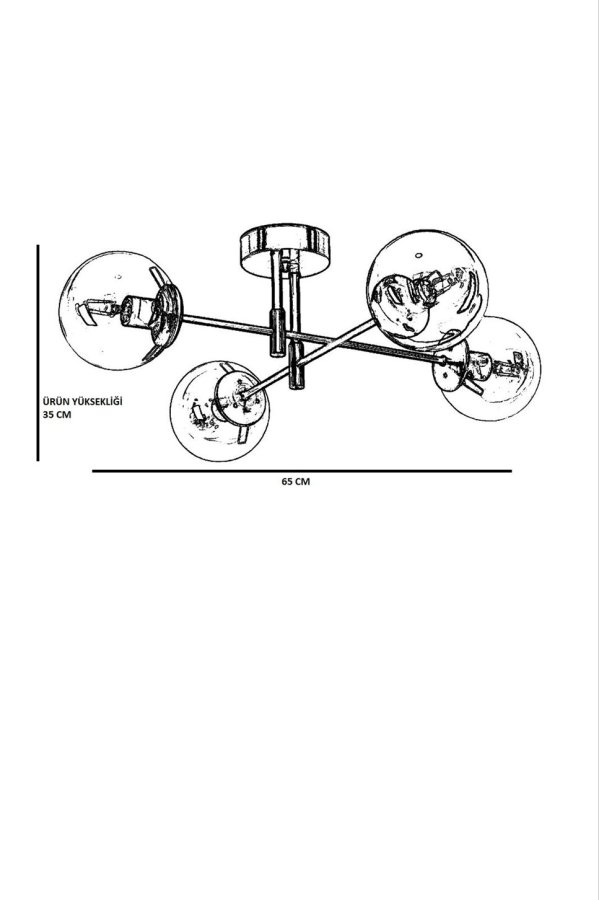 LUMI Toulon lysekrone -846STL2951