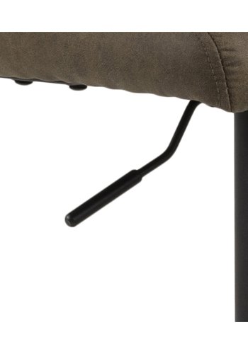 ACT NORDIC Sylvia barstol - olivengrn/sort stof/metal, m. trompetfod