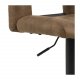 ACT NORDIC Sylvia barstol - lysebrun/sort stof/metal, m. trompetfod 