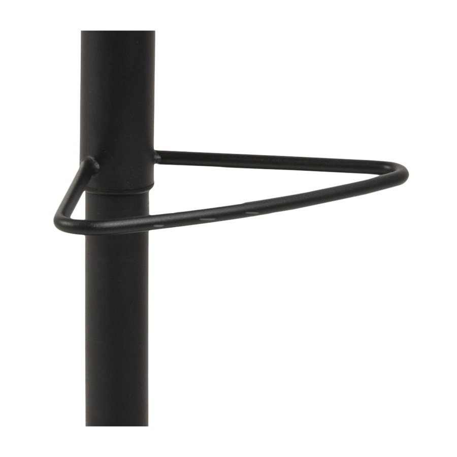 ACT NORDIC Sylvia barstol - lysebrun/sort stof/metal, m. trompetfod 