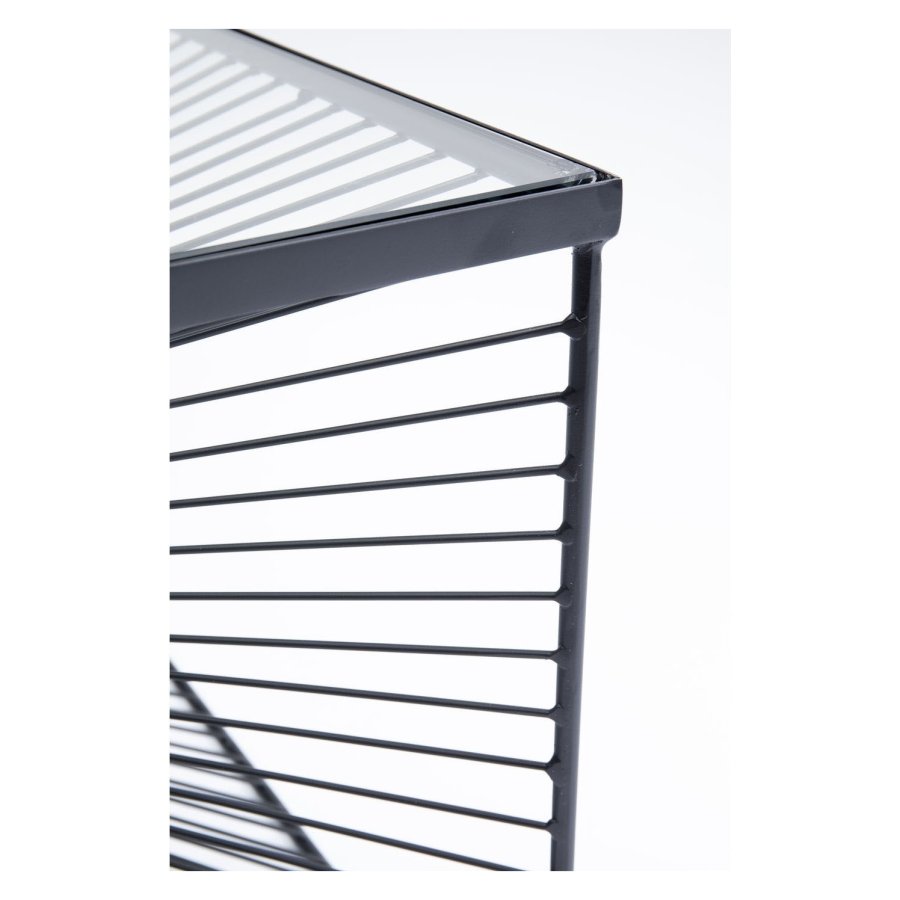 KARE DESIGN kvadratisk Dimension sofabord - glas og stl (80x80)