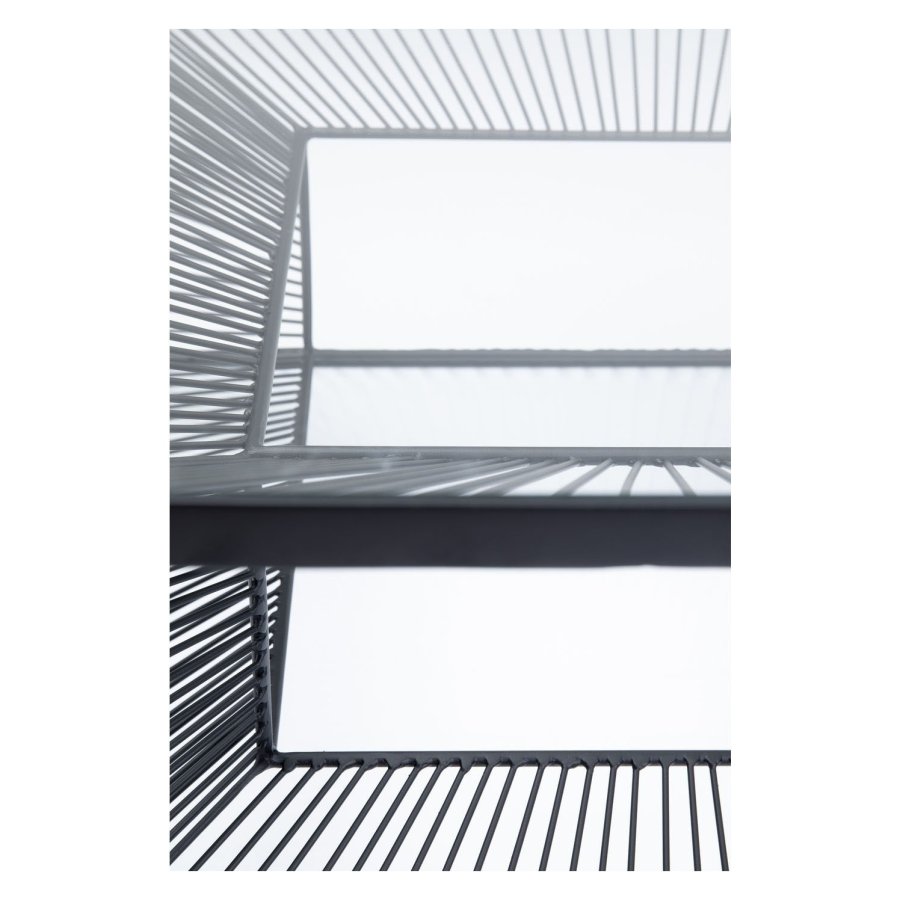 KARE DESIGN kvadratisk Dimension sofabord - glas og stl (80x80)