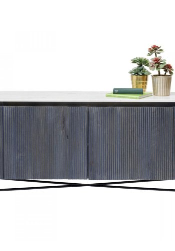 KARE DESIGN oval Glenn sknk, m. 2 lger - gr mangotr og stl