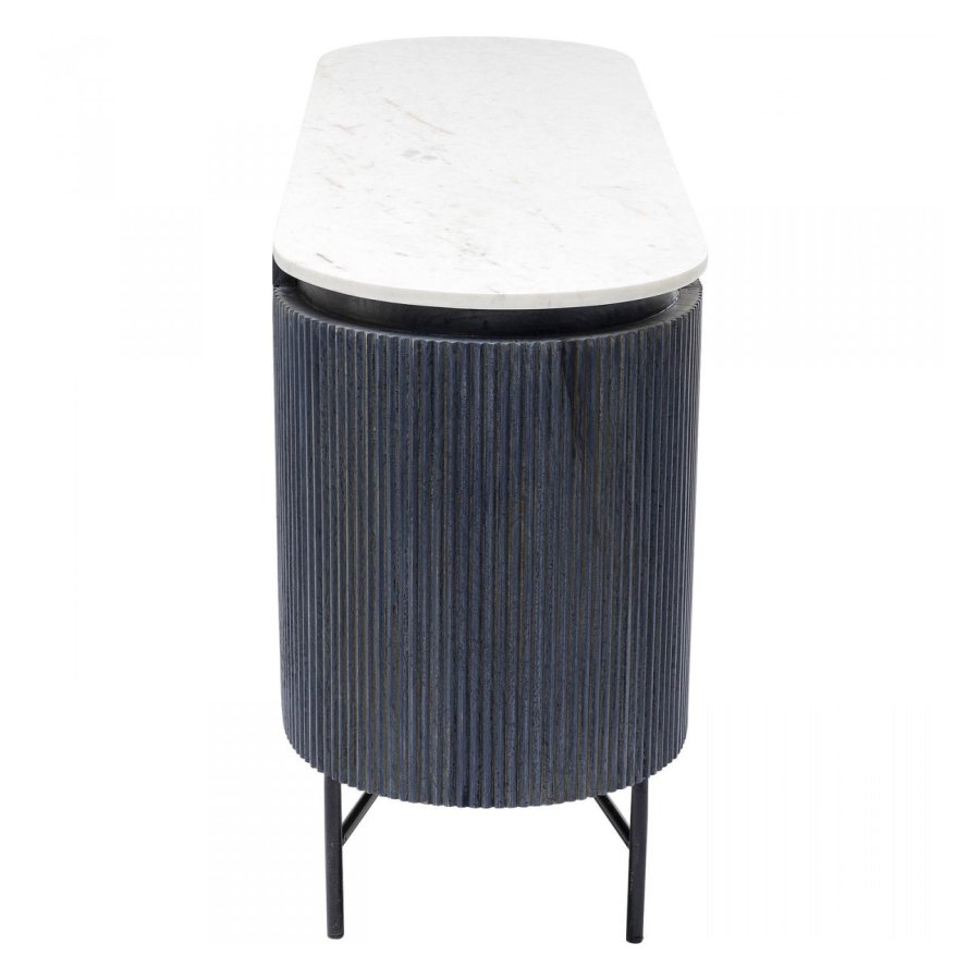 KARE DESIGN oval Glenn sknk, m. 2 lger - gr mangotr og stl