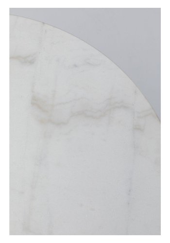 KARE DESIGN rund Kaffeehaus White cafébord - hvid marmor og sort stl (60)