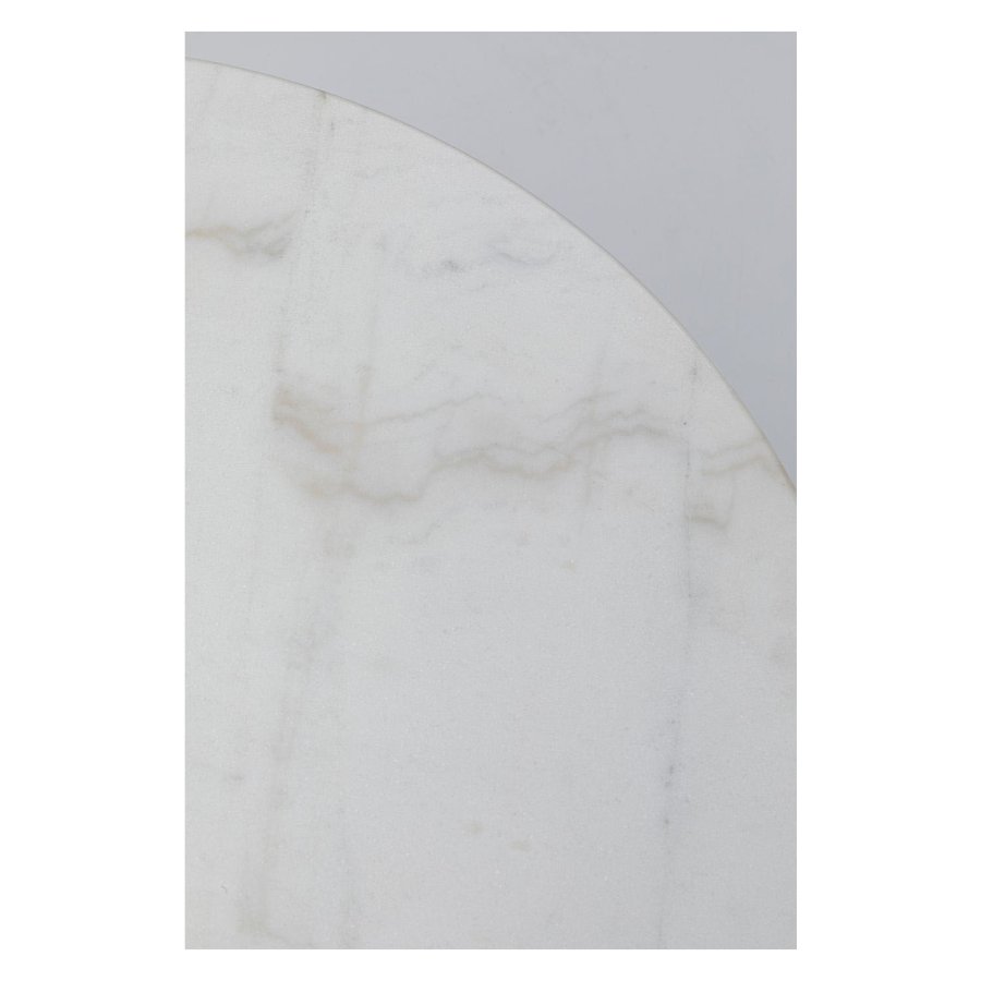 KARE DESIGN rund Kaffeehaus White cafébord - hvid marmor og sort stl (60)