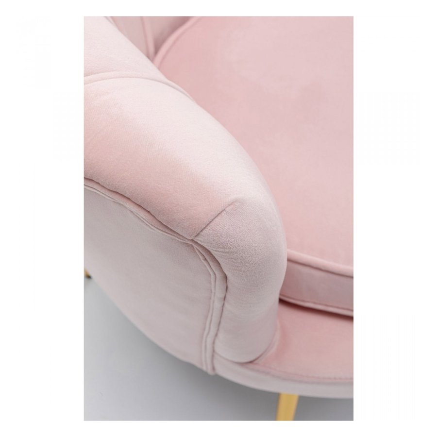 KARE DESIGN Water Lily Rosa lnestol, m. armln - rosa polyester og stl