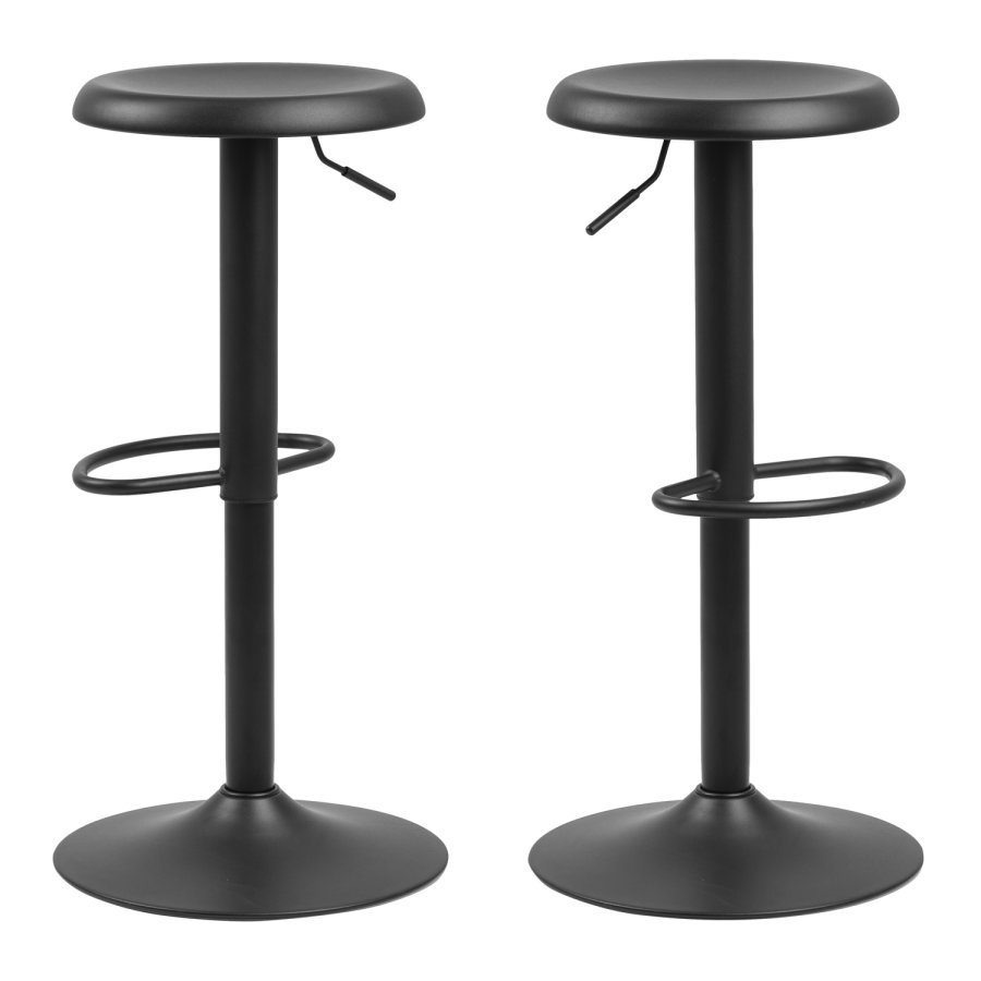 ACT NORDIC Finch barstol - sort metal, m. trompetfod