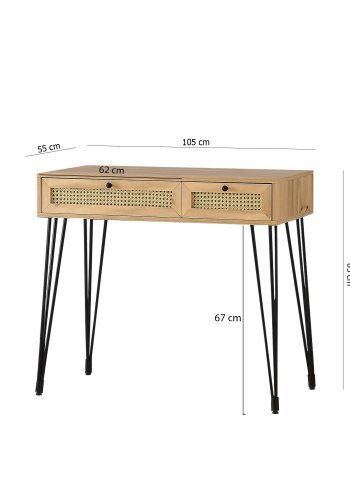 NORDVÄRK Sahra arbejdsbord, egSort