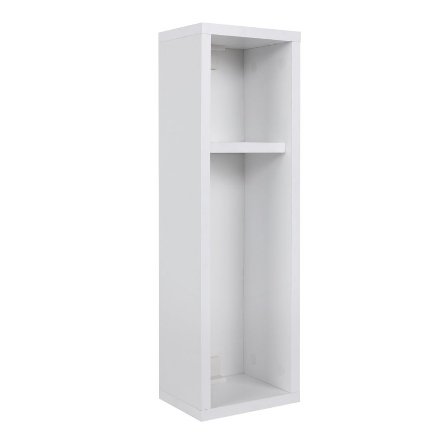 FUNZI LIVING Turra natbord, m. 1 hylde - hvid melamin (20x15)