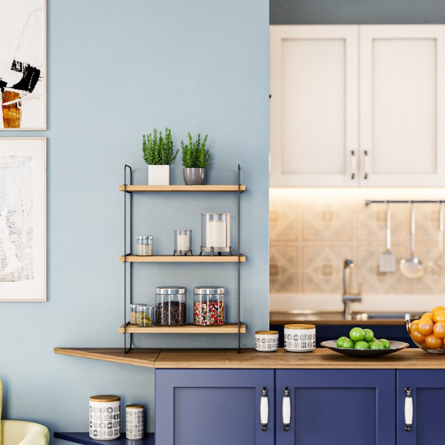 NORDVÄRK Pulalis vghylde - natur melamin og metal