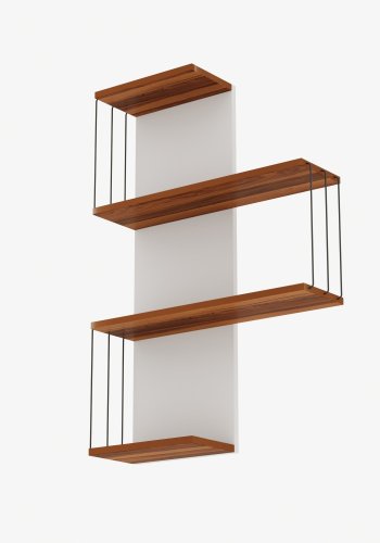 NORDVÄRK Cambel vghylde - Pine og hvid melamin