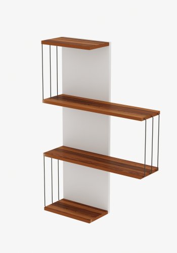 NORDVÄRK Cambel vghylde - Pine og hvid melamin