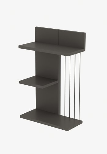 FUNZI LIVING Kinik vghylde - antracitgr melamin