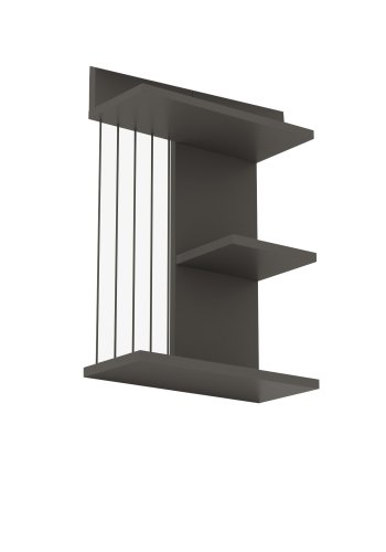 FUNZI LIVING Kinik vghylde - antracitgr melamin