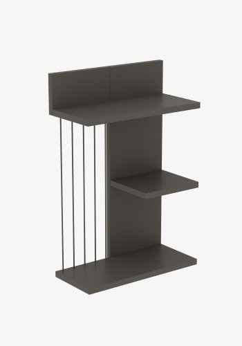 FUNZI LIVING Kinik vghylde - antracitgr melamin