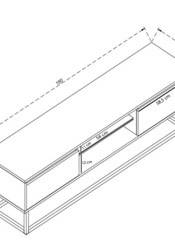 NORDVÄRK Belinda TV stativ, sortFyrretr