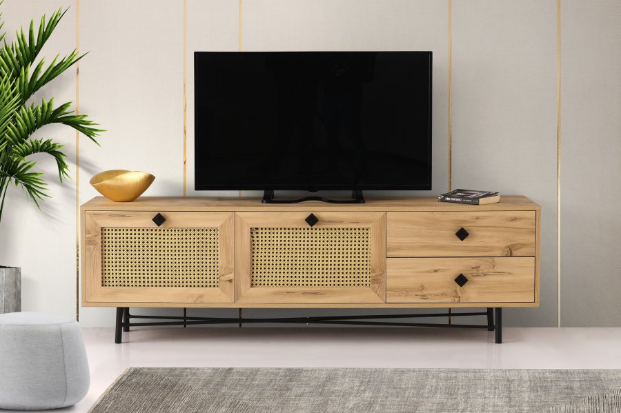 NORDVÄRK Hapsiyas TV Stand, OakSort
