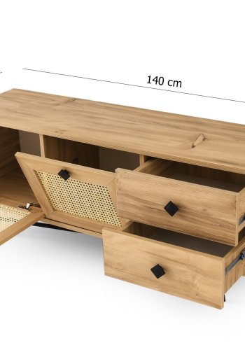 NORDVÄRK Hapsiyas TV Stand, OakSort