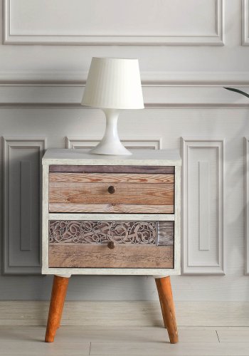 NORDVÄRK Malmö Natbord, HvidWalnut