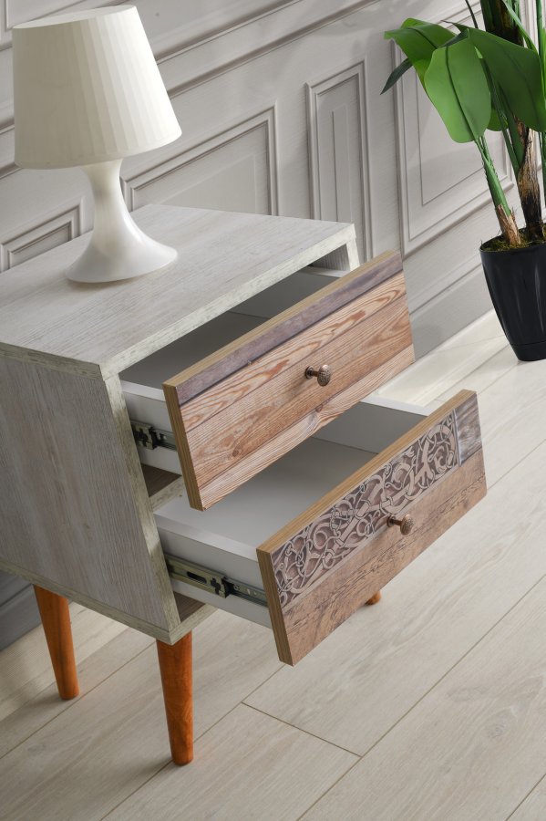 NORDVÄRK Malmö Natbord, HvidWalnut