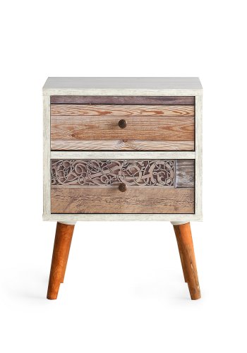 NORDVÄRK Malmö Natbord, HvidWalnut