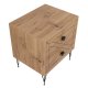 FUNZI LIVING Luna natbord, m. 2 skuffer - fyr melamin og metal (50x40)