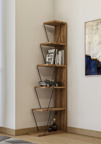 NORDVÄRK Tlos bogreol, fyrretrSort