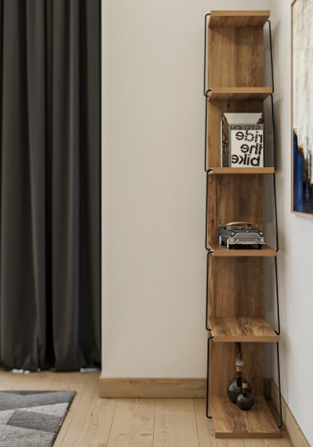 NORDVÄRK Tlos bogreol, fyrretrSort