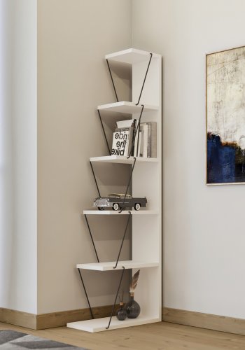 NORDVÄRK Tlos bogreol, hvidSort