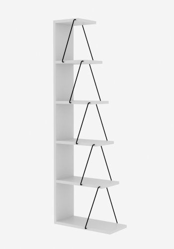 NORDVÄRK Tlos bogreol, hvidSort