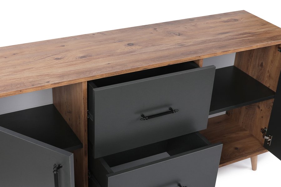 NORDVÄRK Cordoba Console, WalnutAntracit