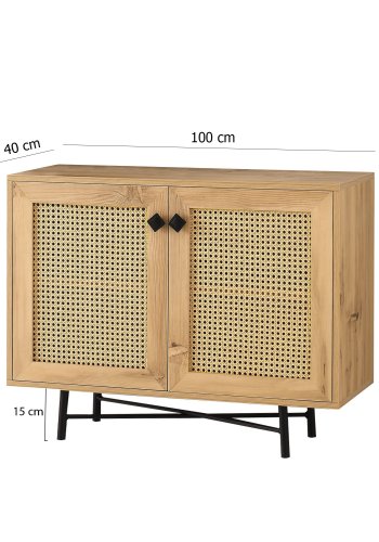 NORDVÄRK Tarsus multifunktionsskab, egSort