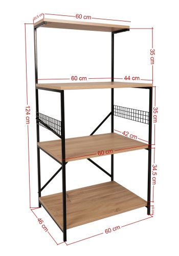NORDVÄRK Anemon multifunktionsskab, sortFyrretr