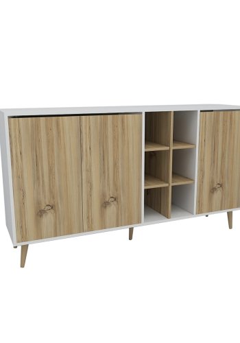 NORDVÄRK Stil konsol, filthvid