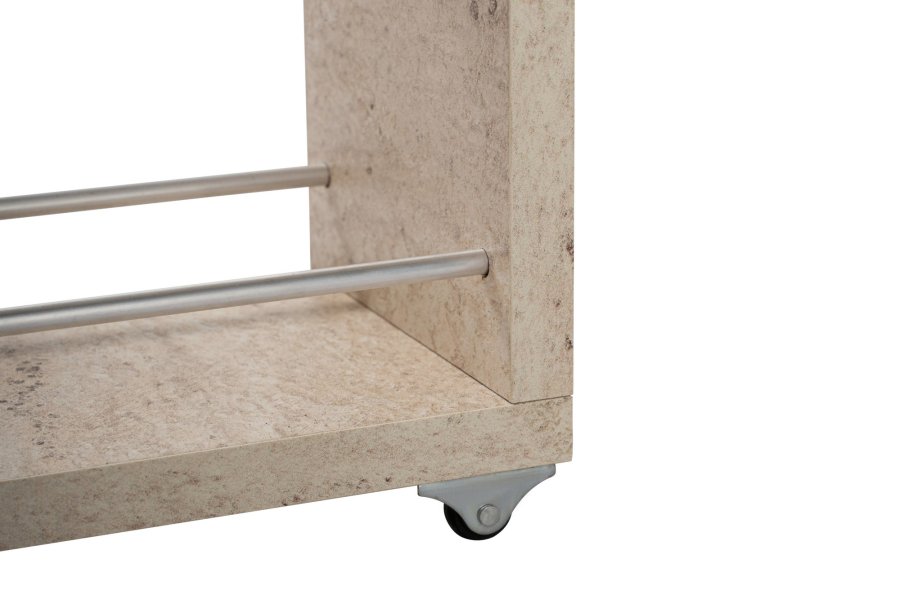 FUNZI LIVING Calencia badevrelsesskab, m. 1 lge og 2 skuffer - travertin melamin