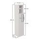 FUNZI LIVING Star badevrelsesskab, m. 1 lge og 1 toiletrulleholder - hvid melamin