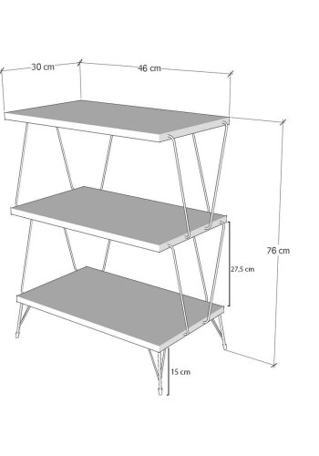 NORDVÄRK Lazandos sidebord, fyrretr