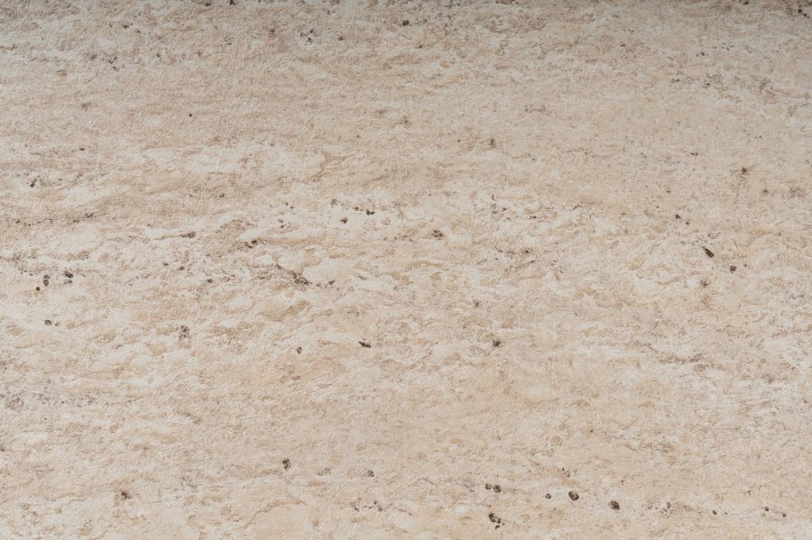 NORDVÄRK Asude sofabord, m. 1 hylde - travertin melamin og sort metal (95x55)