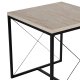 NORDVÄRK Defne sofabord - travertin melamin og sort metal (st med 3)